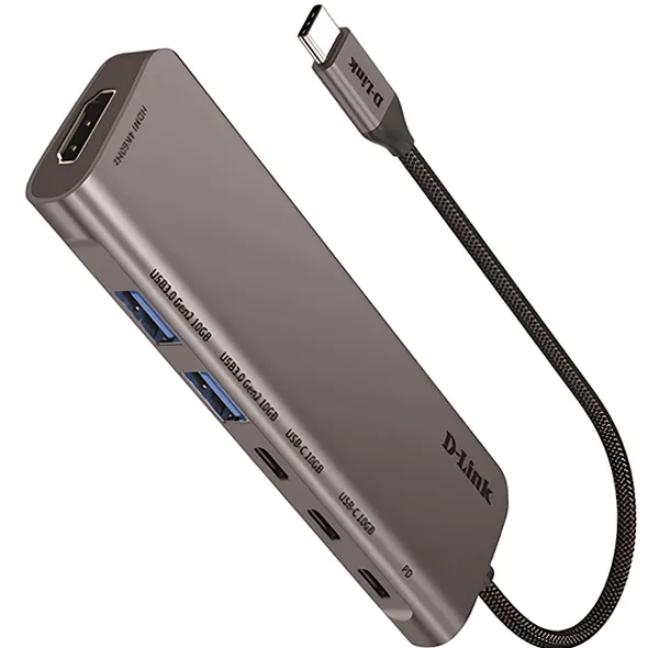 هاب 6 پورت USB-C دیلینک مدل DUB-C106