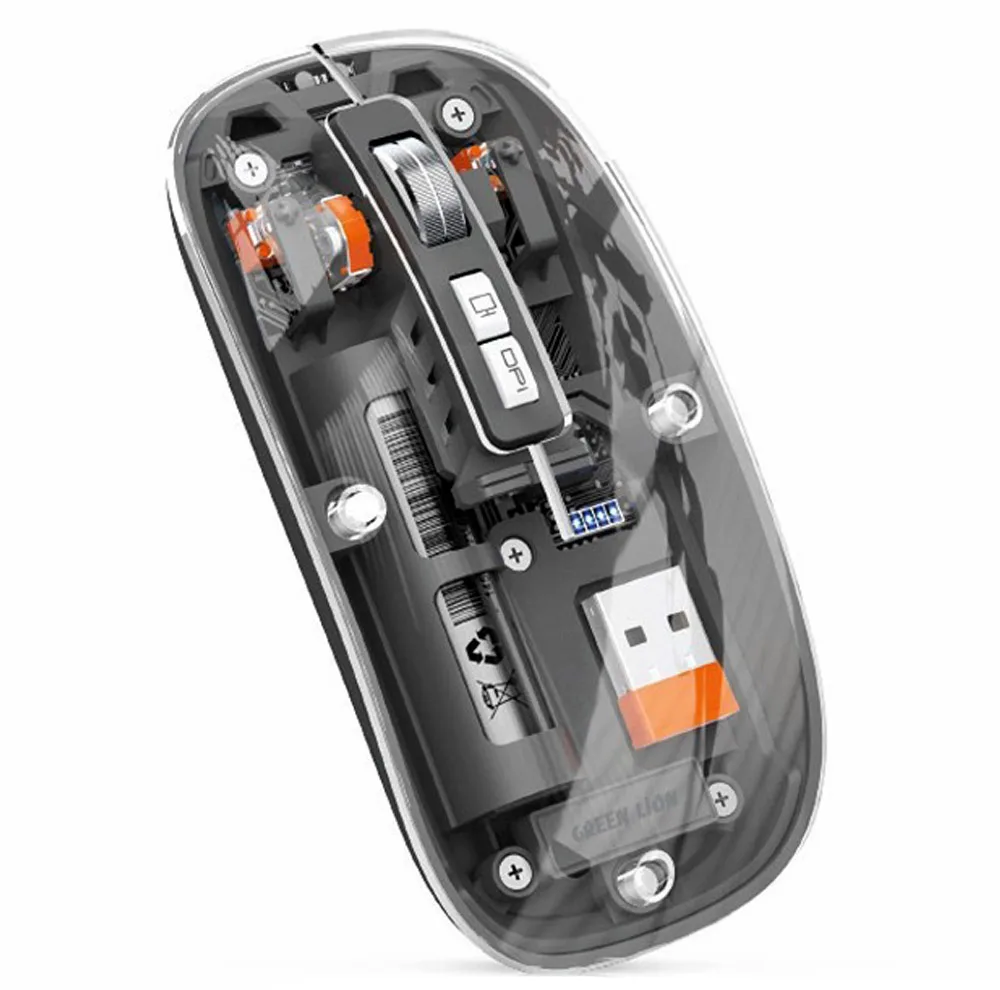 ماوس بی سیم گرین لاین مدل transparent mouse 2