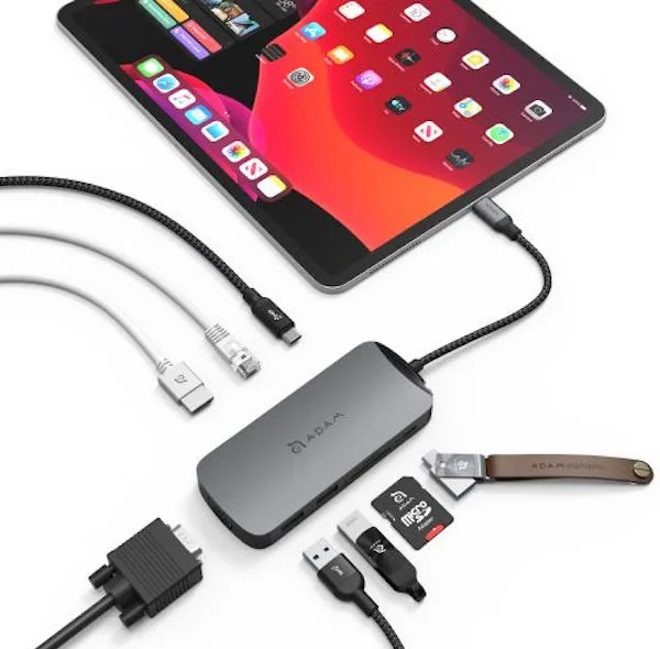 هاب 10 پورت USB-C آدام المنتس مدل CASA Hub X