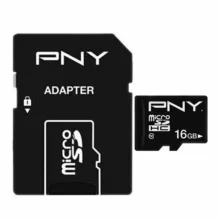 کارت حافظه microSD پی ان وای مدل PERFORMANCE PLUS کلاس 10 استاندارد HS سرعت 20MBps ظرفیت 16 گیگابایت به همراه آداپتور SD