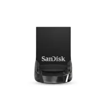 فلش مموری سن دیسک Ultra Fit CZ430 ظرفیت 256 گیگابایت، رابط USB 3.1 با سرعت خواندن 130 مگابایت بر ثانیه، طراحی فوق کوچک، نرم‌افزار امنیتی SanDisk SecureAccess و بازیابی فایل RESCUEPRO Deluxe، مناسب ضبط خودرو و تلویزیون