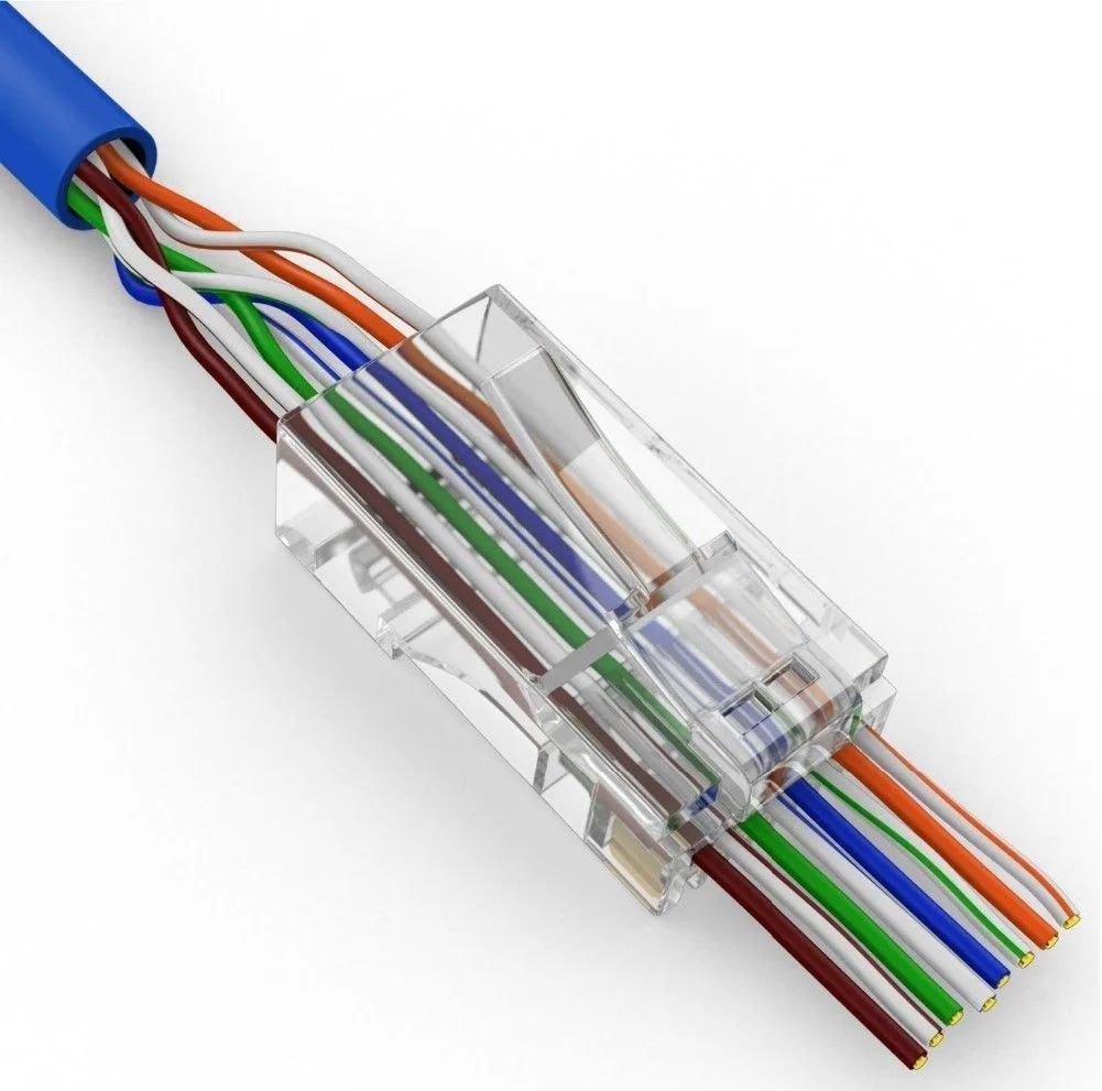کانکتور Cat6 مدل HR-100 بسته 100 عددی