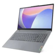 لپ‌تاپ لنوو مدل IdeaPad Slim 3 15AMN8 با پردازنده Ryzen 3-7320U، رم LPDDR5 8GB با فرکانس 5500MHz، حافظه SSD با ظرفیت 512GB، نمایشگر 15.6 اینچ TN با وضوح Full HD
