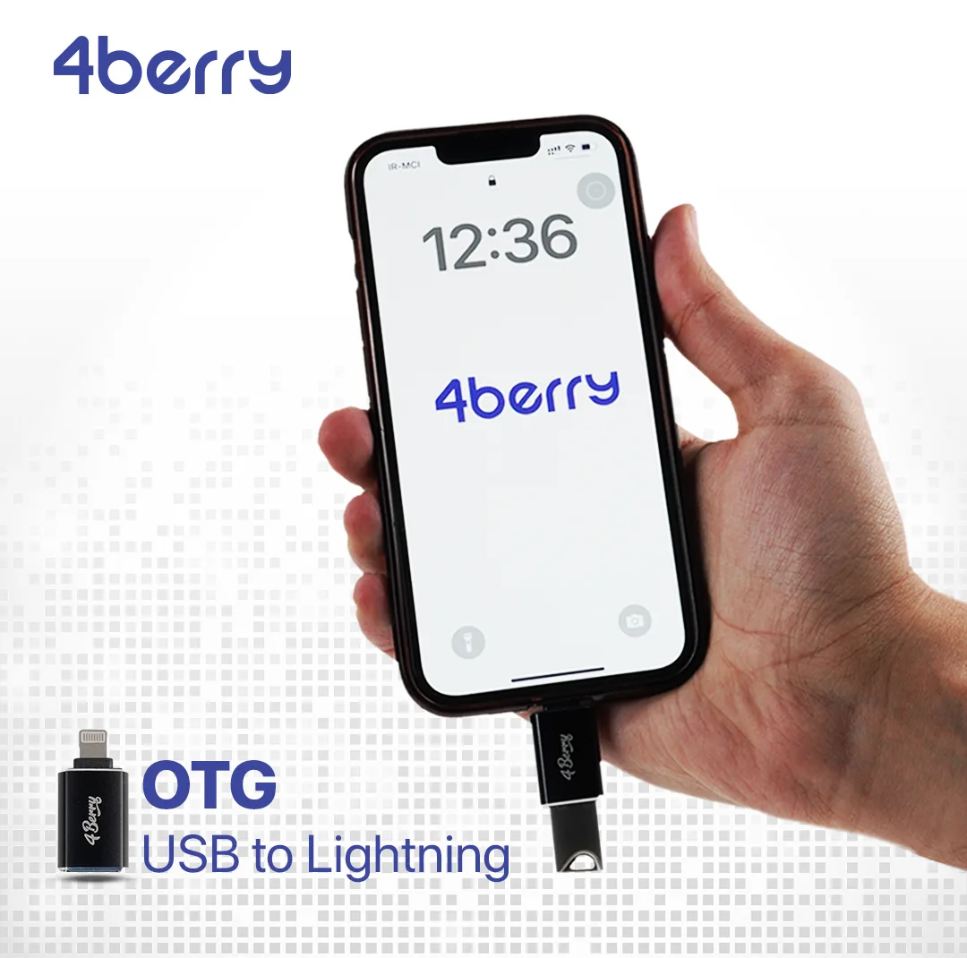 مبدل USB به لایتنینگ فوربری مدل ECVDOL01