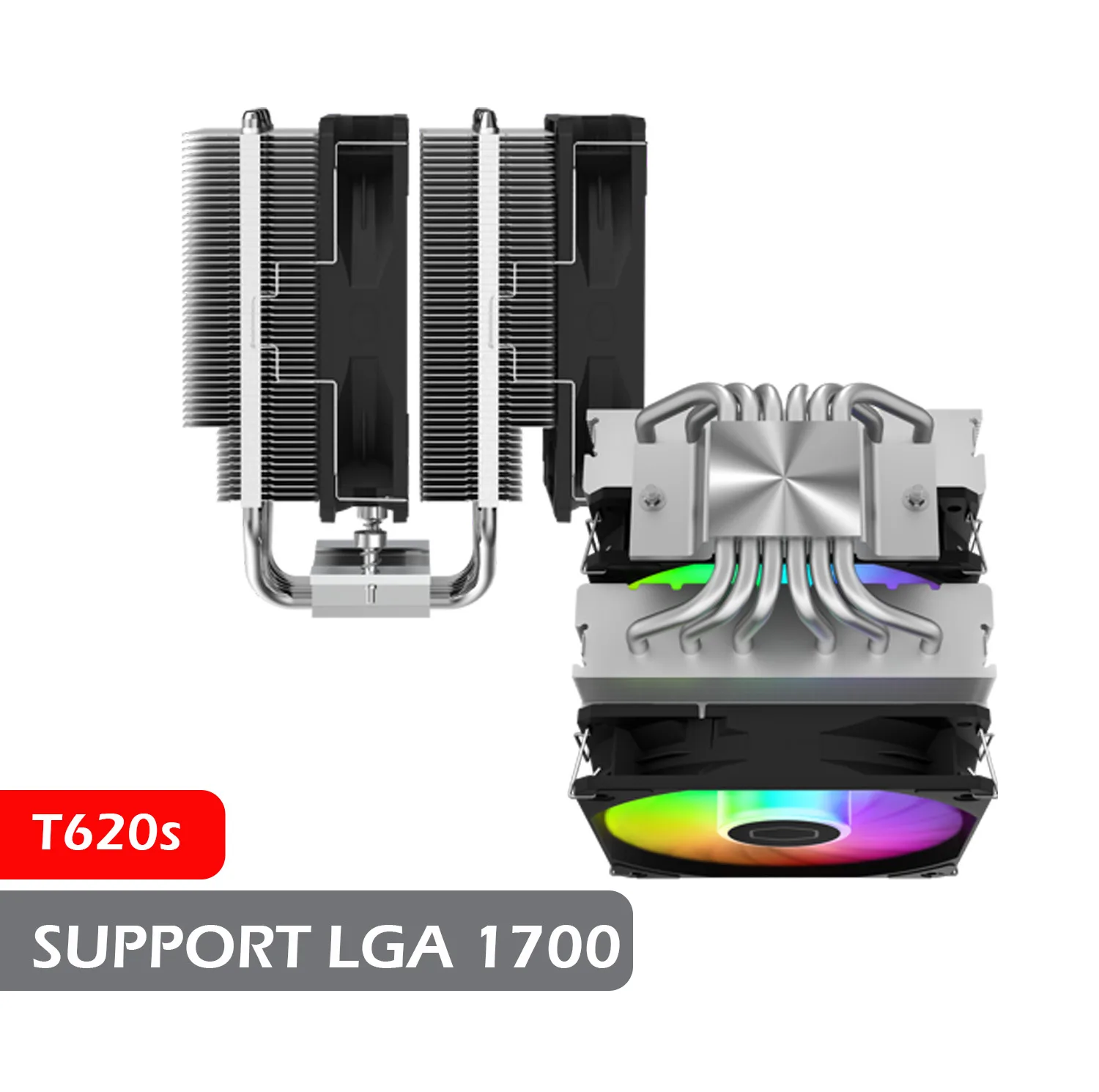 خنک کننده پردازنده کولر مستر مدل T620s ARGB LGA1700