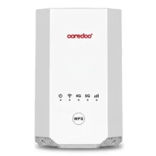 مودم 5G و TD-LTE مدل OOREDO X28 با قابلیت WIFI 6، پشتیبانی هم‌زمان 64 کاربر، پورت‌های گیگابیتی، درگاه RJ11 برای تماس اینترنتی، فناوری MIMO 4×4، مناسب استفاده خانگی و سازمانی