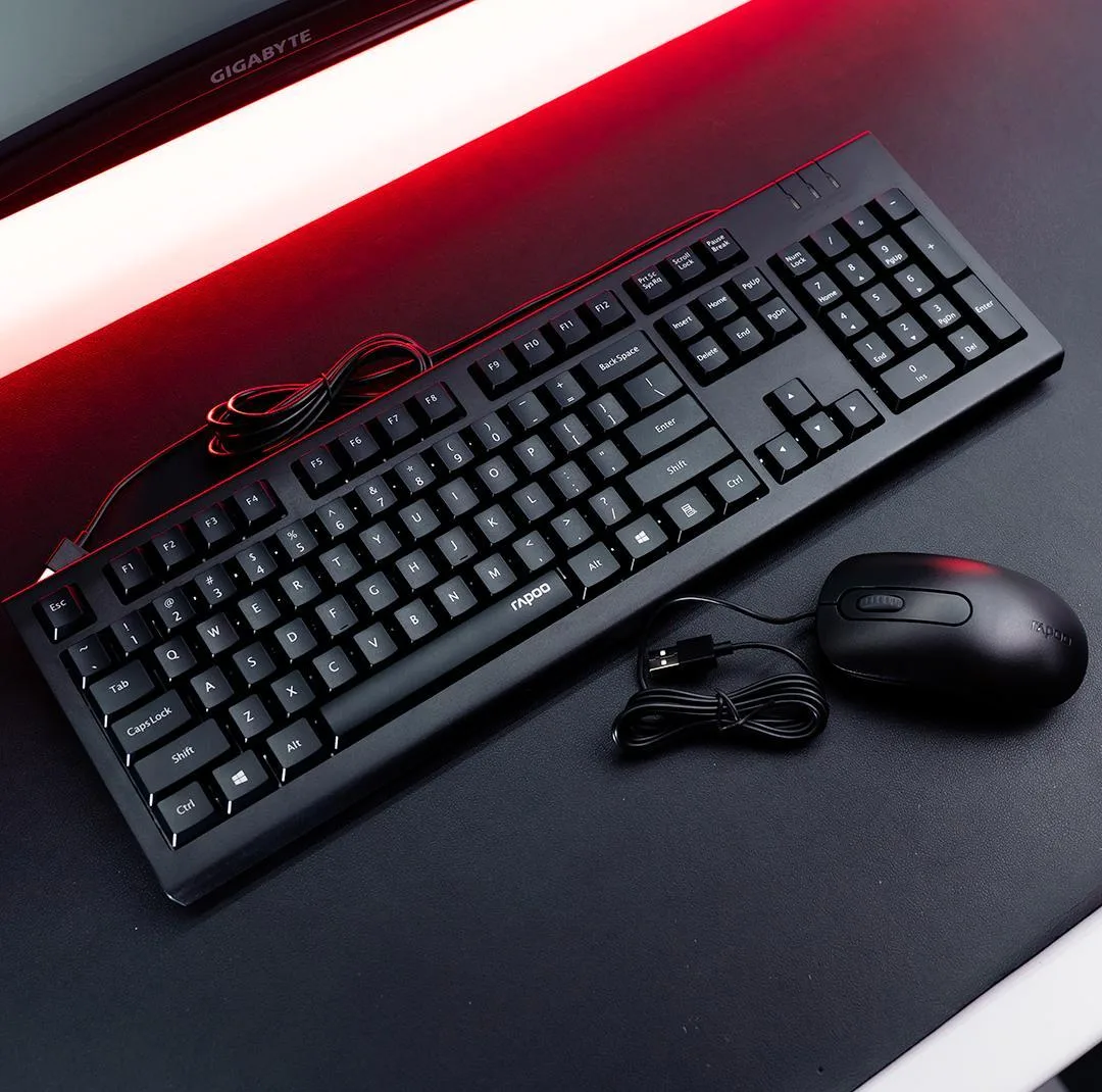 کیبورد و ماوس سیمی رپو مدل X130PRO