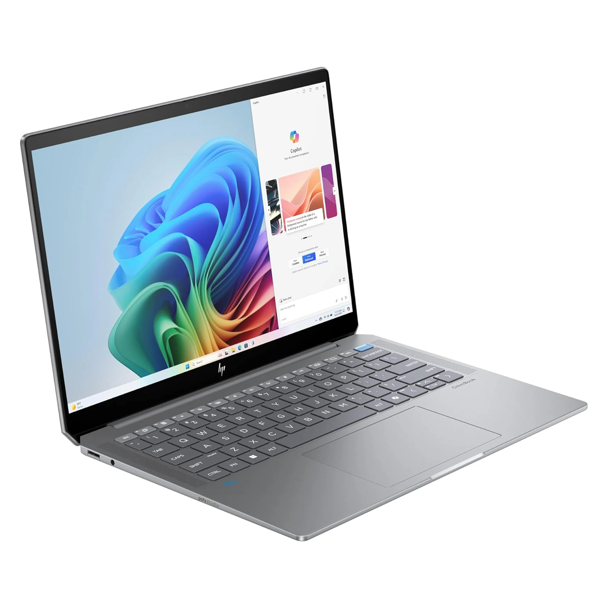 لپتاپ 14 اچ پی مدل OmniBook Ultra 14 fd0002na-Ryzen AI 9 365-32GB LPDDR5X-1TB SSD-Touch-2.2K-Backlit