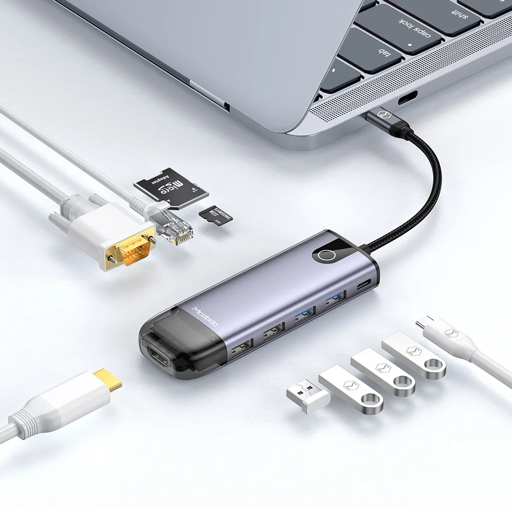 هاب 10 پورت USB-C مک دودو مدل HU7420