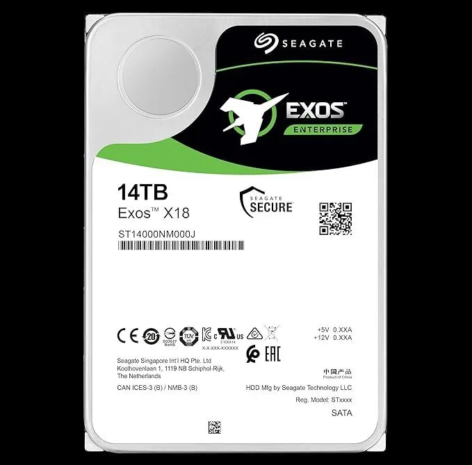 هارد دیسک اینترنال سیگیت مدل EXOS X20 ST20000NM007D ظرفیت 20 ترابایت
