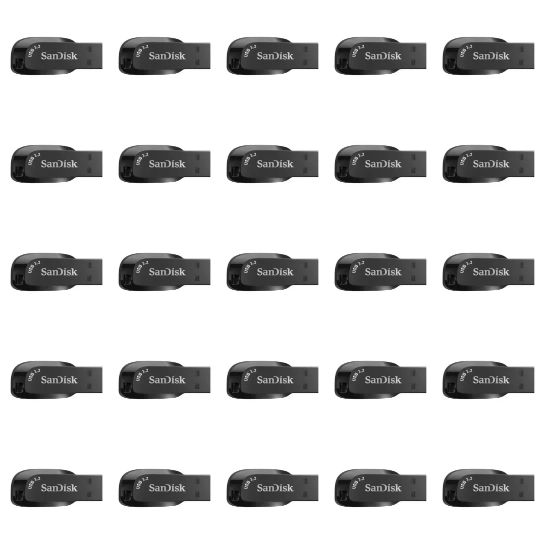 فلش مموری سن دیسک مدل Ultra Shift ظرفیت 32 گیگابایت با رابط USB 3.2 بسته 25 عددی