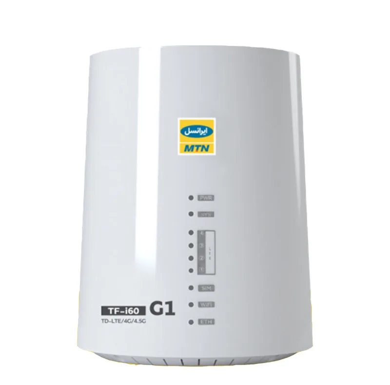 مودم 4G ایرانسل مدل TF-i60 G1 با پشتیبانی شبکه TD-LTE، منبع تغذیه برق و USB، رابط پورت USB و قابلیت استفاده در شبکه VLAN
