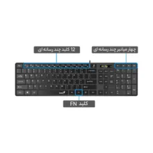 کیبورد و ماوس جنیوس مدل KM-Slim Star C126