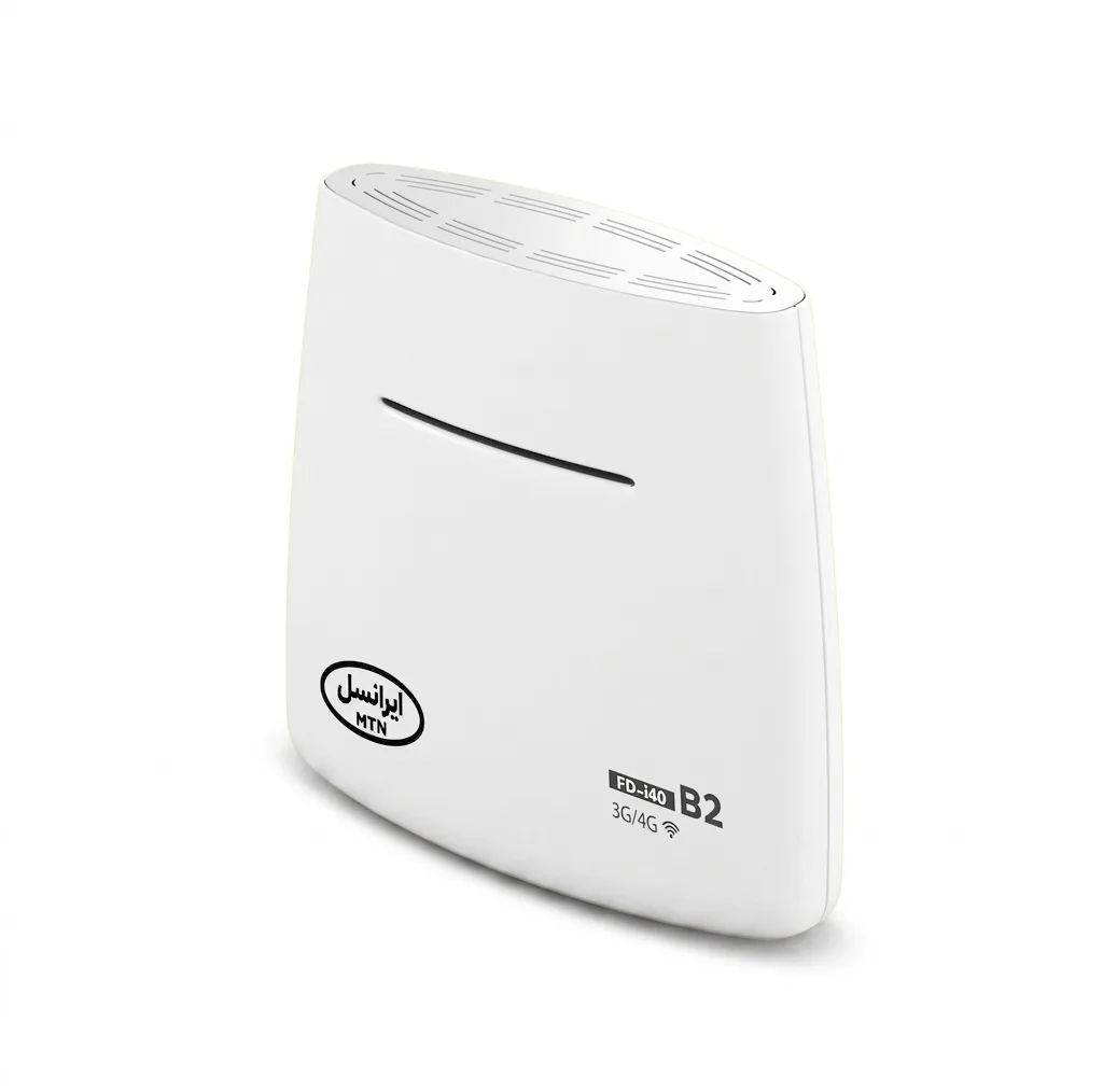 مودم همراه ایرانسل مدل FD-i40 B2 بی‌سیم 4G با پشتیبانی 32 کاربر، درگاه LAN، قابلیت استفاده خانگی و اداری، منبع انرژی آداپتور برق، به همراه بسته اینترنت 30 گیگابایتی هدیه