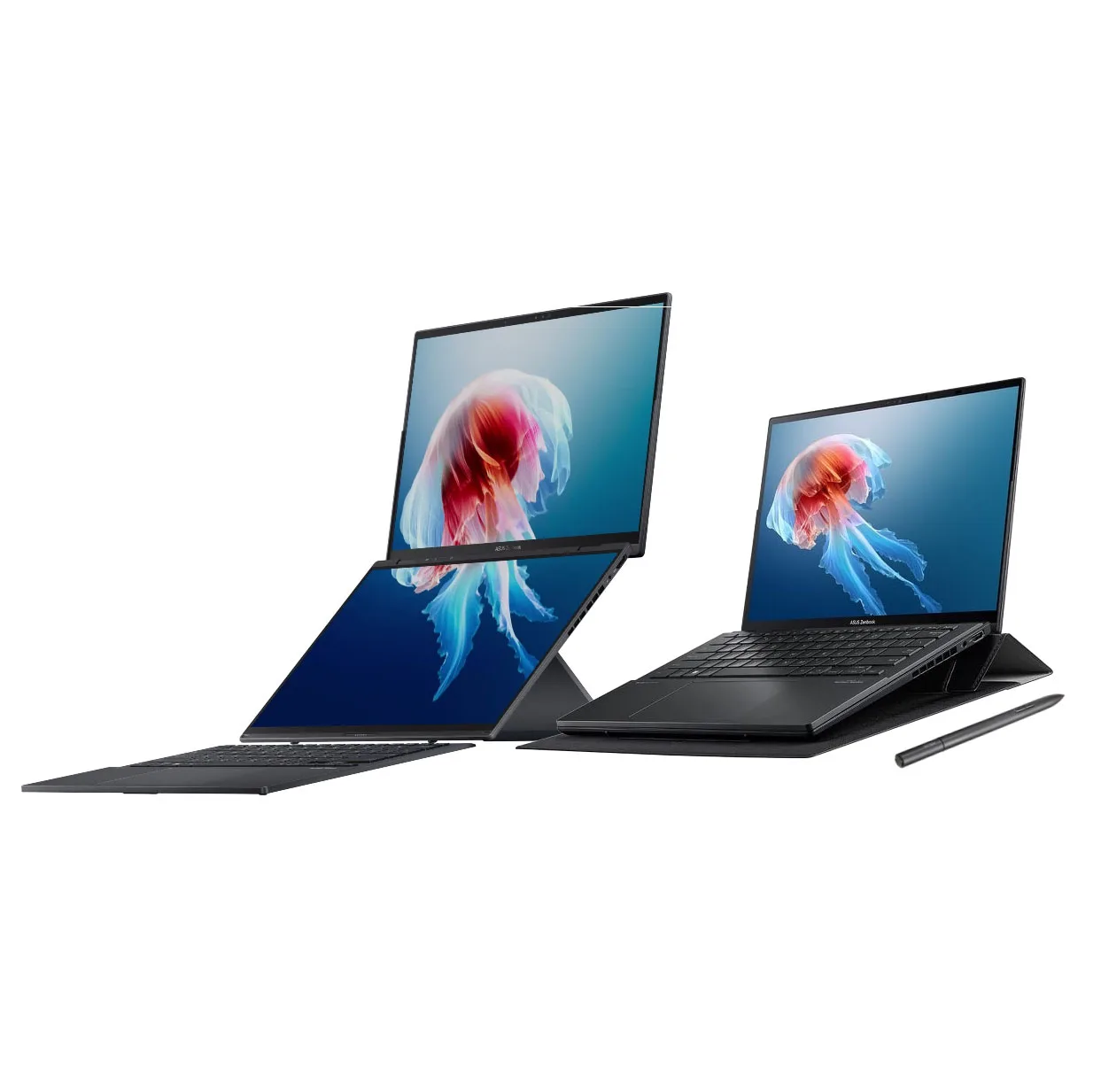 لپتاپ 14 اینچی ایسوس مدل Zenbook DUO UX8406CA-Core Ultra 9 285H-32GB LPDDR5X-2TB SSD-Dual 3K OLED Touch 120Hz-W