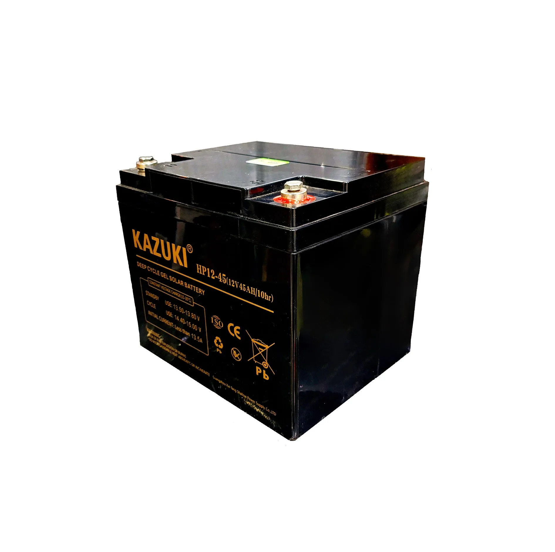 باتری UPS با ولتاژ 12 ولت و شدت جریان 45 آمپرساعت کازوکی مدل HP12-45 GEL