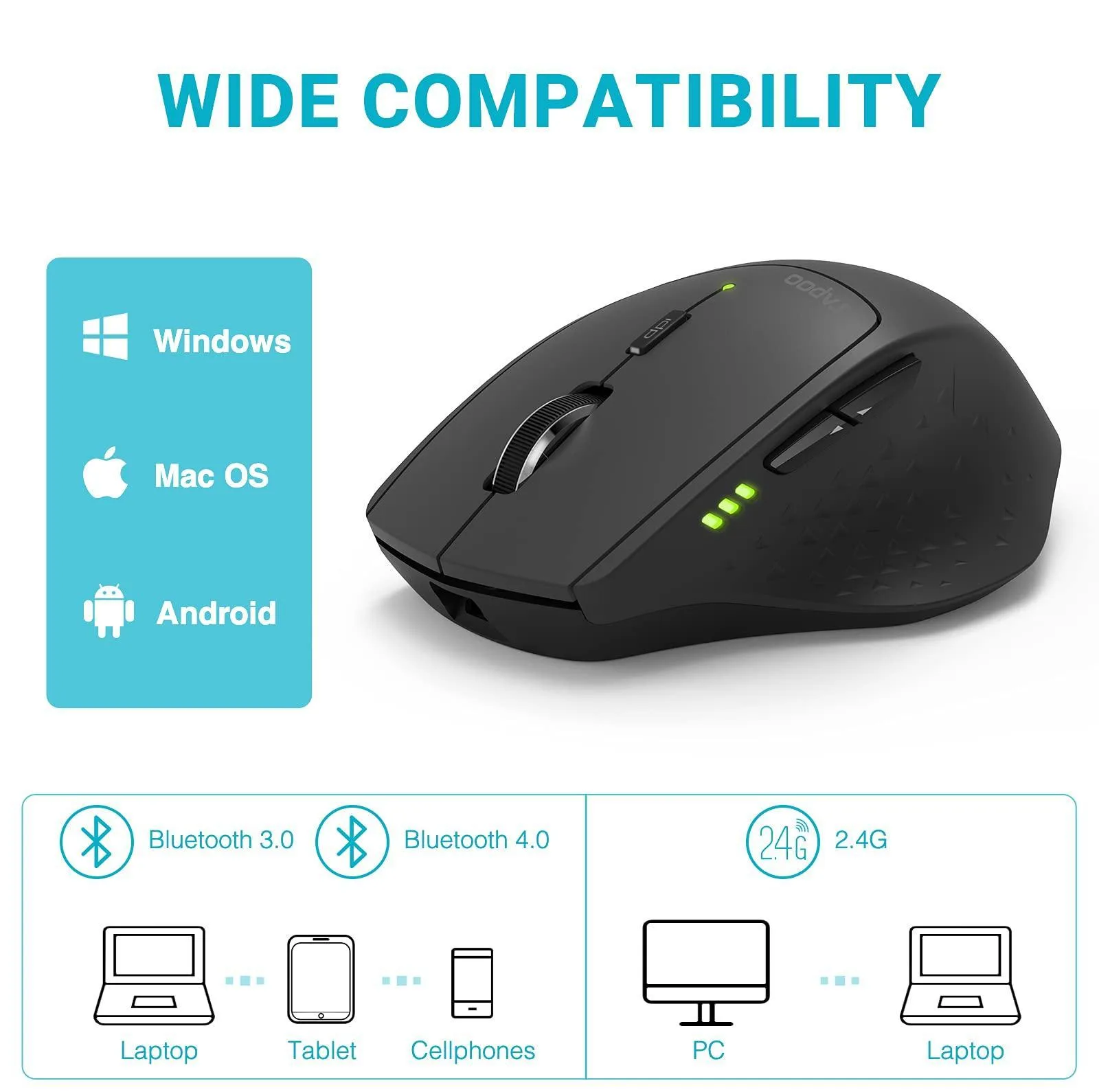 ماوس بی سیم رپو مدل MT550