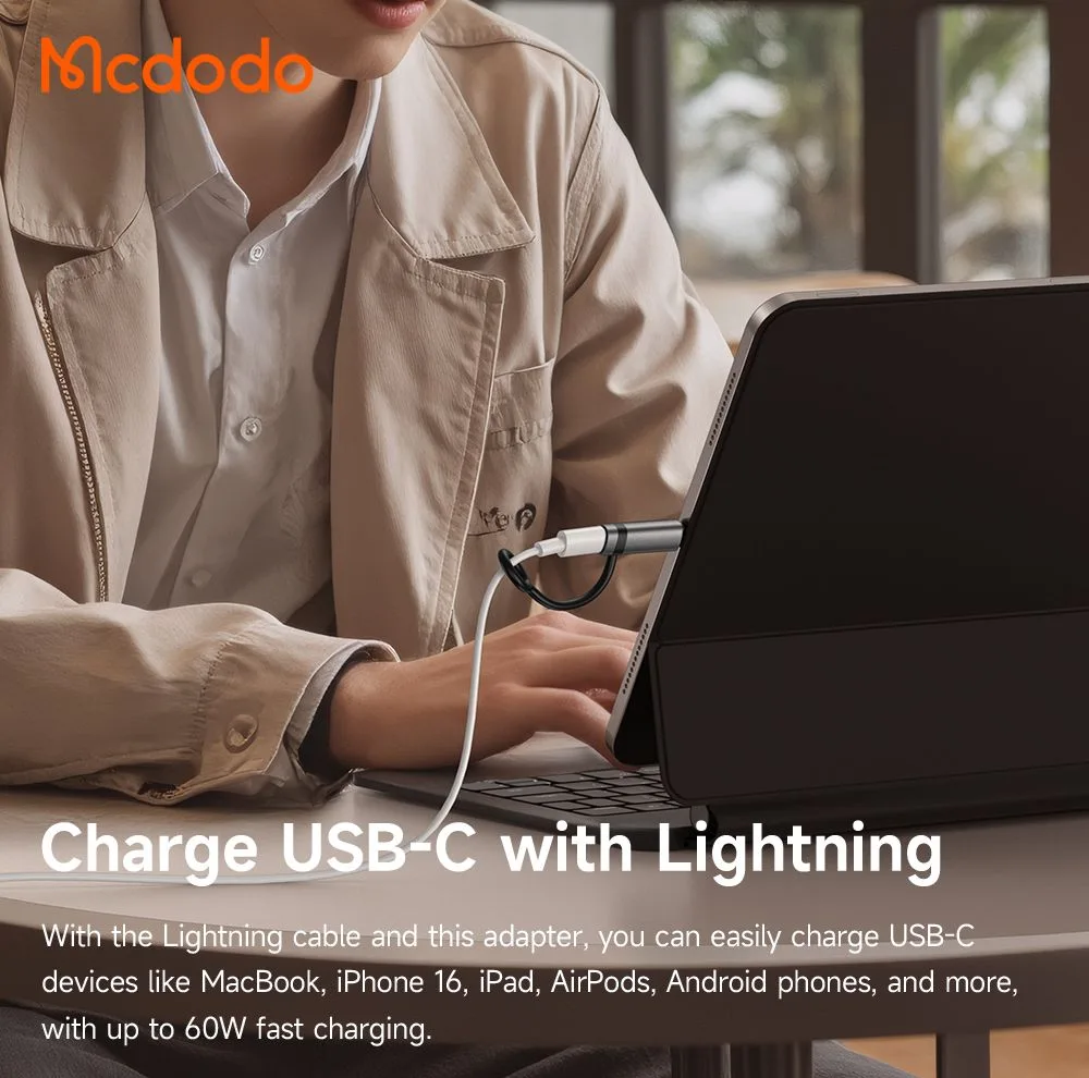 مبدل لایتنینگ به USB-C مک دودو مدل OT-018