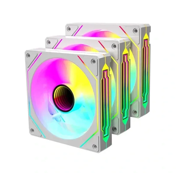 فن کیس ردراگون مدل GC-F015 سفید بسته ۳ عددی
