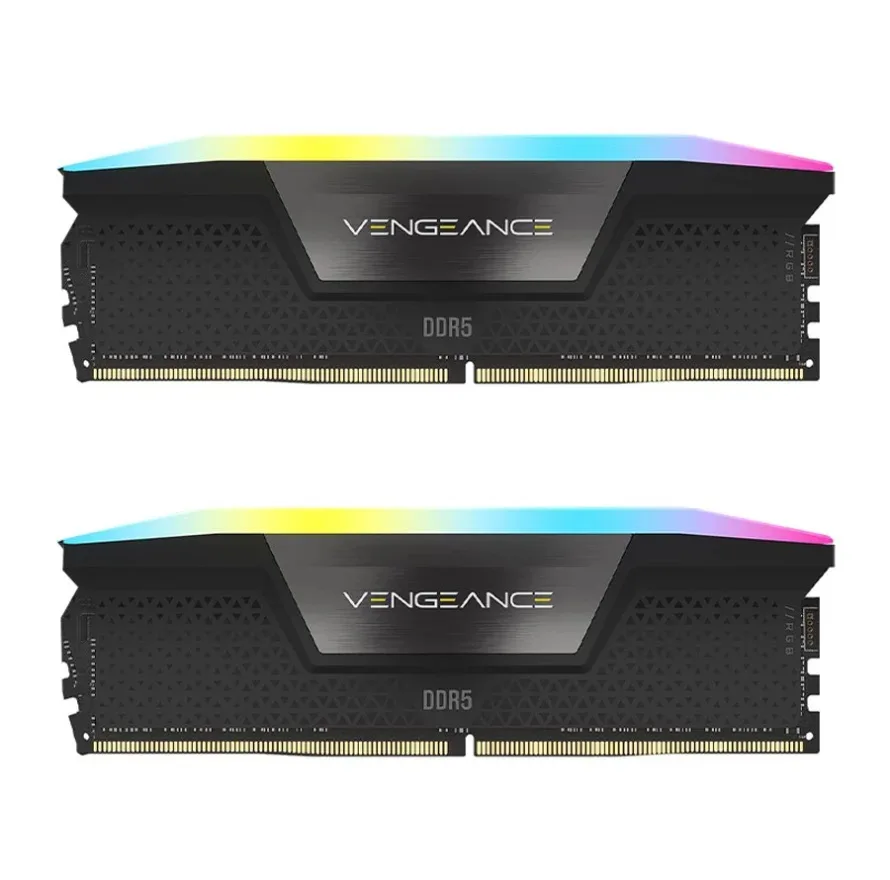 رم دسکتاپ DDR5 دو کاناله 6600 مگاهرتز CL38 کورسیر مدل VENGEANCE RGB ظرفیت 32 گیگابایت