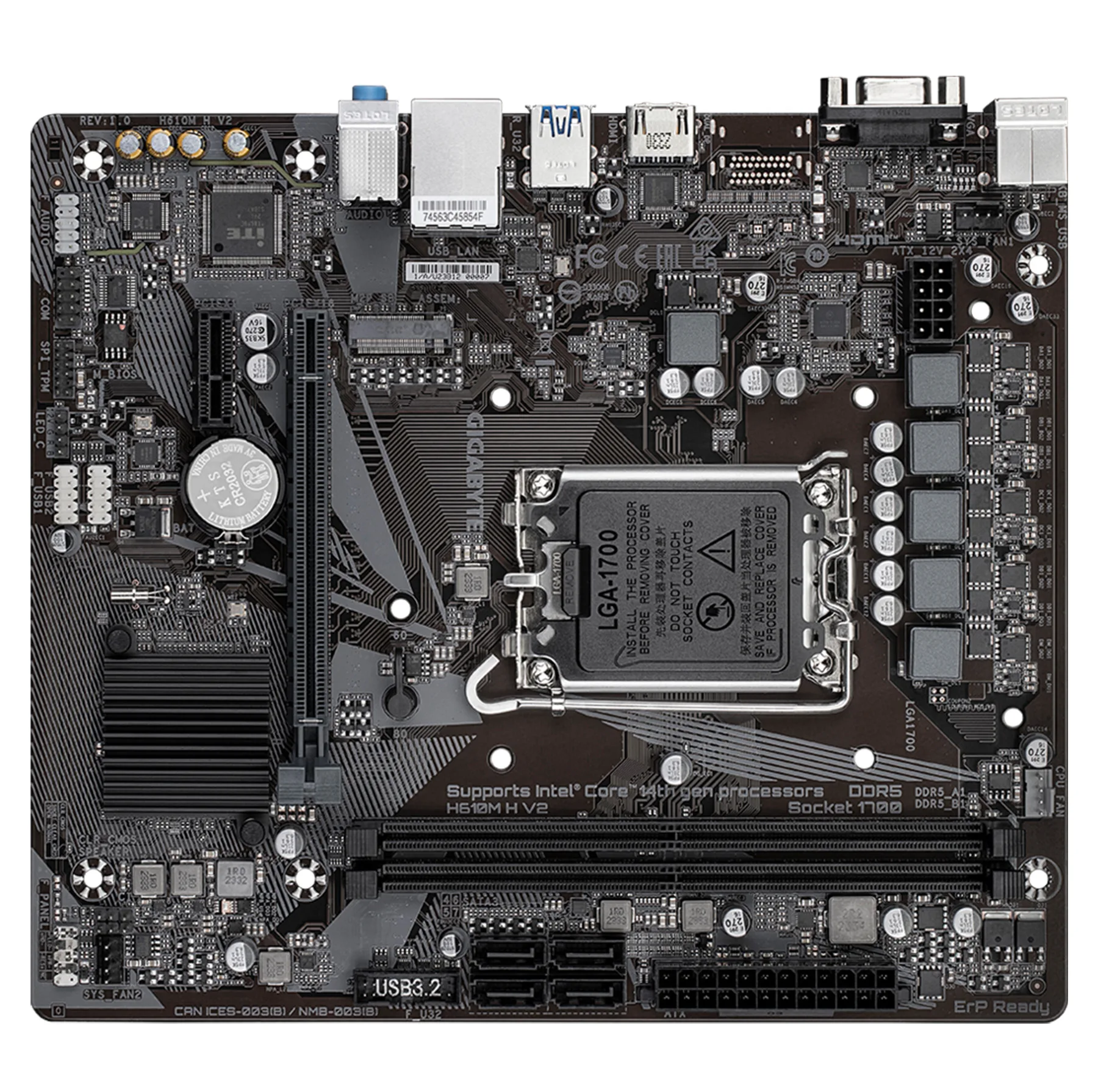 مادربرد گیگابایت مدل H610M H V2 rev. 1.0