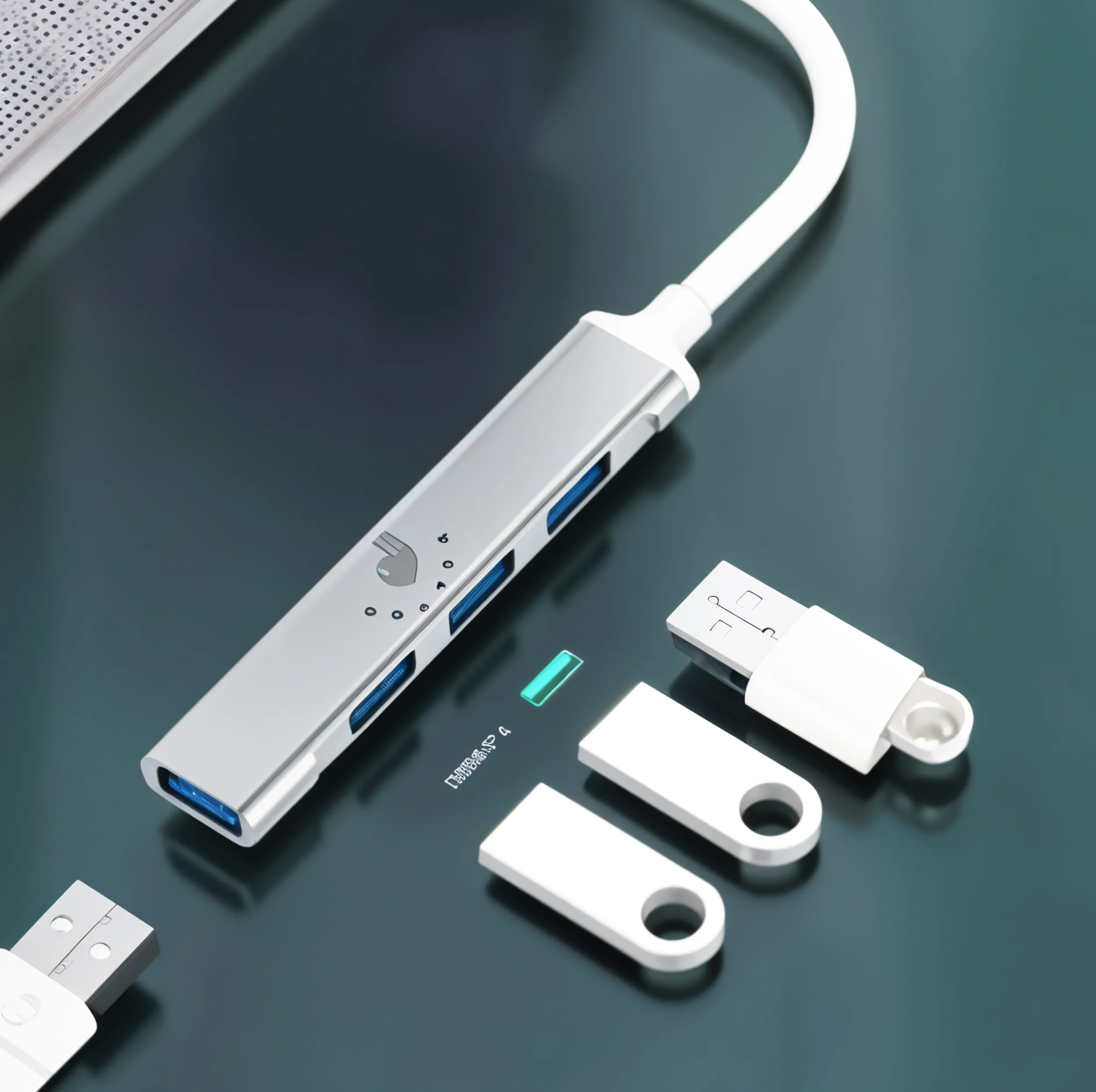 هاب 4 پورت USB-C اکی یس مدل 4IN1 TYPE-C