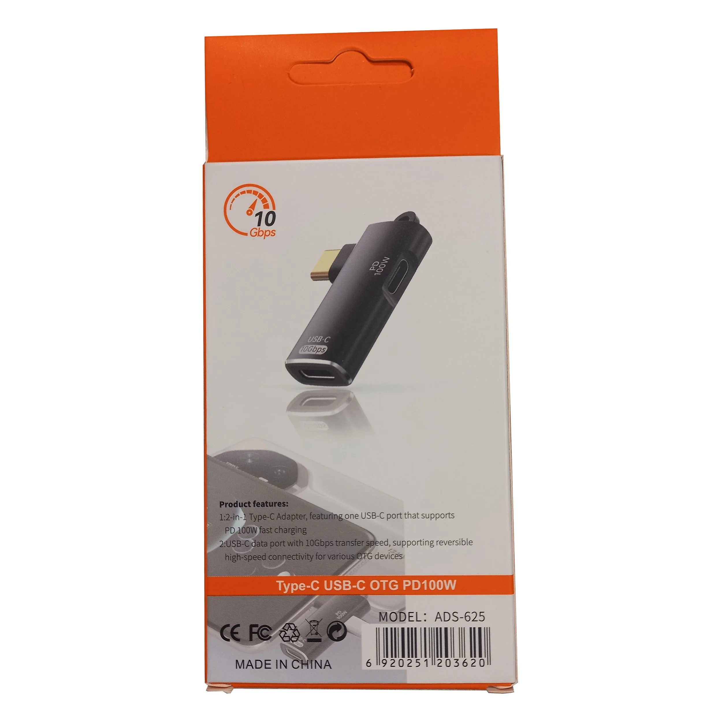 مبدل USB-C به USB-C OTG PD100W مجنتیک مدل ADS-625
