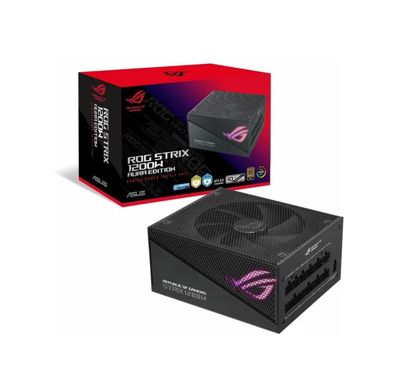 منبع تغذیه کامپیوتر ایسوس مدل ROG STRIX 1200W Aura Edition