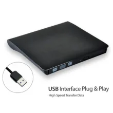 باکس تبدیل DVD رایتر USB3.0 اینترنال SATA به اکسترنال ونتولینک مدل 9.5mm