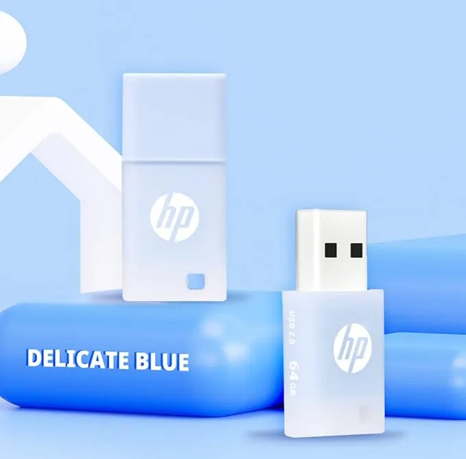 فلش مموری 64 گیگابایت اچ‌ پی مدل v168 با رابط USB دو، مقاوم در برابر آب و ضربه