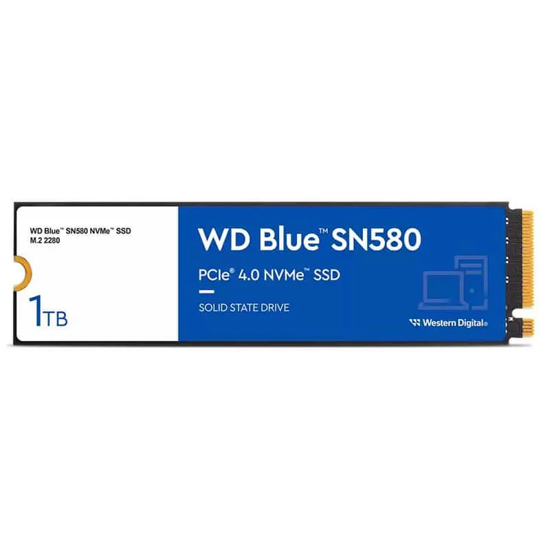 اس اس دی اینترنال PCIe Gen4 x4 وسترن دیجیتال مدل WD Blue SN580 NVMe  ظرفیت 1 ترابایت