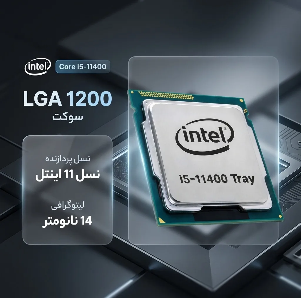 پردازنده مرکزی اینتل مدل Core i5 11400-Tray