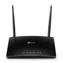 مودم روتر بی‌سیم 4G LTE تی‌پی‌لینک مدل TL-MR6400 با دو آنتن خارجی، شبکه Wi-Fi 2.4 گیگاهرتز، پشتیبانی از 32 کاربر، چهار پورت LAN 10/100 مگابیت و فایروال پیشرفته