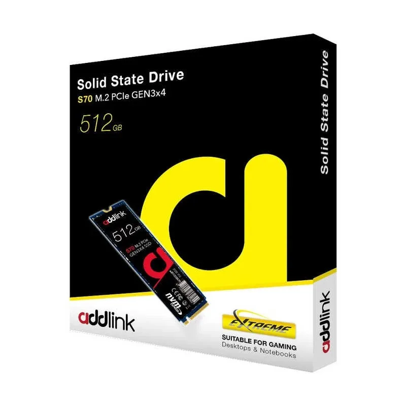 اس اس دی اینترنال PCIe Gen4 x4 ادلینک مدل SSD addlink S85 PCIe Gen4 NVMe ظرفیت 512 گیگابایت
