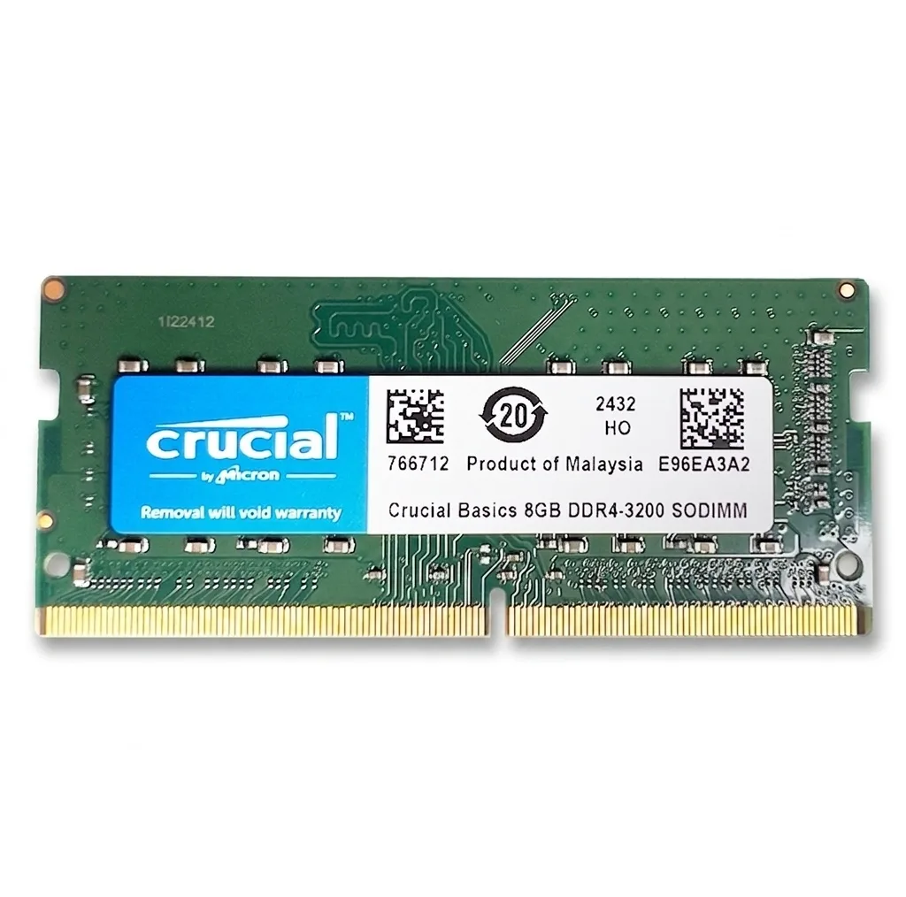 رم لپ‌تاپ کروشیال مدل CL22 DDR4 تک کاناله ظرفیت 8 گیگابایت فرکانس 3200 مگاهرتز نوع ماژول SO-DIMM