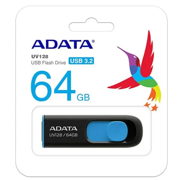 فلش مموری ای دیتا مدل UV128 Flash Drive USB 3.2 ظرفیت 64 گیگابایت