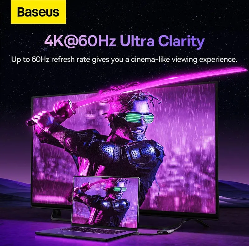 سوئیچ 1 به 2 HDMI بیسوس مدل BS-OH113