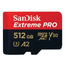 کارت حافظه microSDXC سن دیسک مدل Extreme PRO کلاس A2 استاندارد UHS-I U3 سرعت 170MBs ظرفیت 512 گیگابایت به همراه آداپتور SD