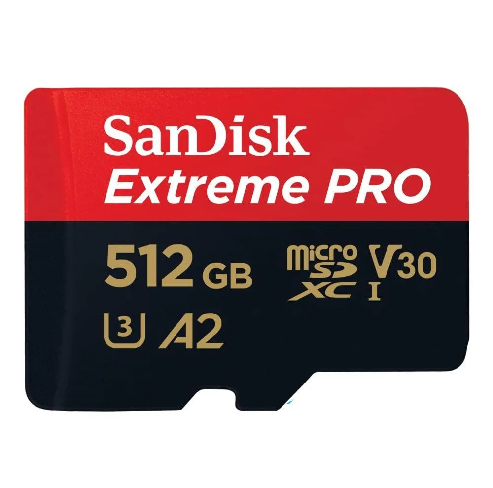 کارت حافظه microSDXC سن دیسک مدل Extreme PRO کلاس A2 استاندارد UHS-I U3 سرعت 170MBs ظرفیت 512 گیگابایت به همراه آداپتور SD