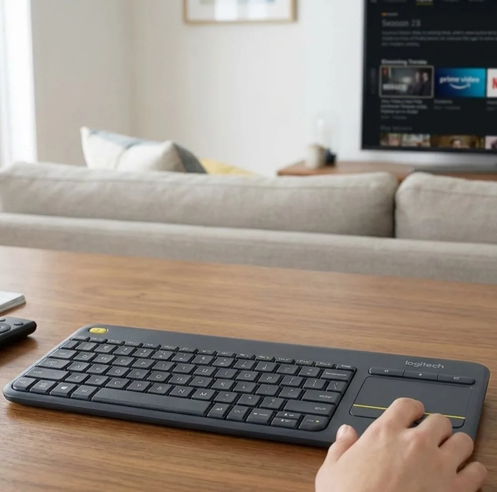 کیبورد بی سیم لاجیتک مدل K400 Plus، سوییچ ممبران، Tenkeyless