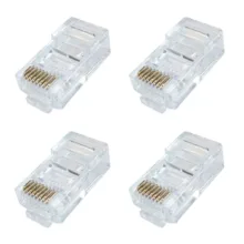 کانکتور شبکه cat5 مدل RJ45 بسته 4 عددی
