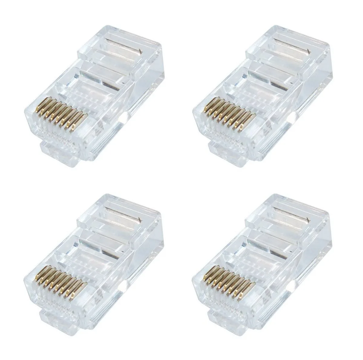 کانکتور شبکه cat5 مدل RJ45 بسته 4 عددی