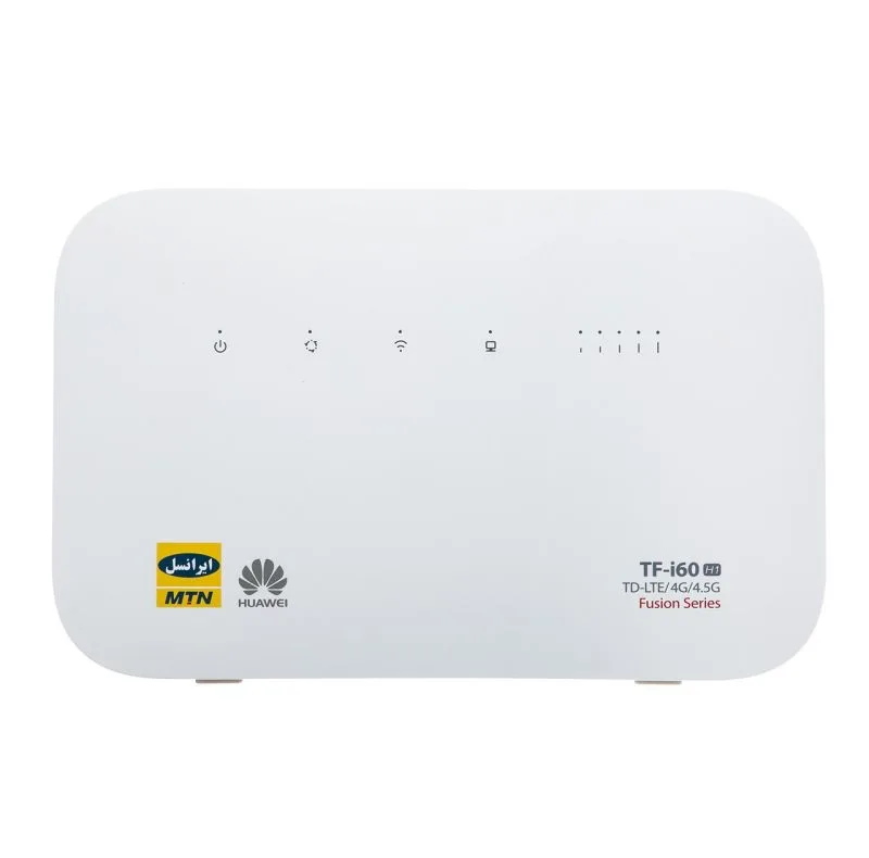 مودم خانگی ایرانسل TF-i60 S1 با پشتیبانی شبکه 4G و TD-LTE، اتصال همزمان تا 32 کاربر، قابلیت ایجاد 4 شبکه بیسیم مستقل، پورت WAN و آنتن داخلی همراه با دو سیمکارت و بسته اینترنت 50 گیگابایت یک ماهه