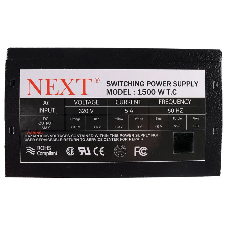 منبع تغذیه کامپیوتر 230 وات نکست مدل 1500WT.C