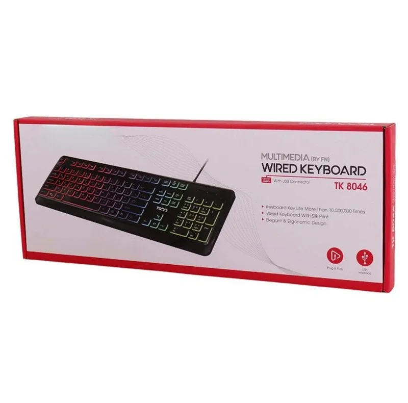 کیبورد باسیم مدل TK 8046