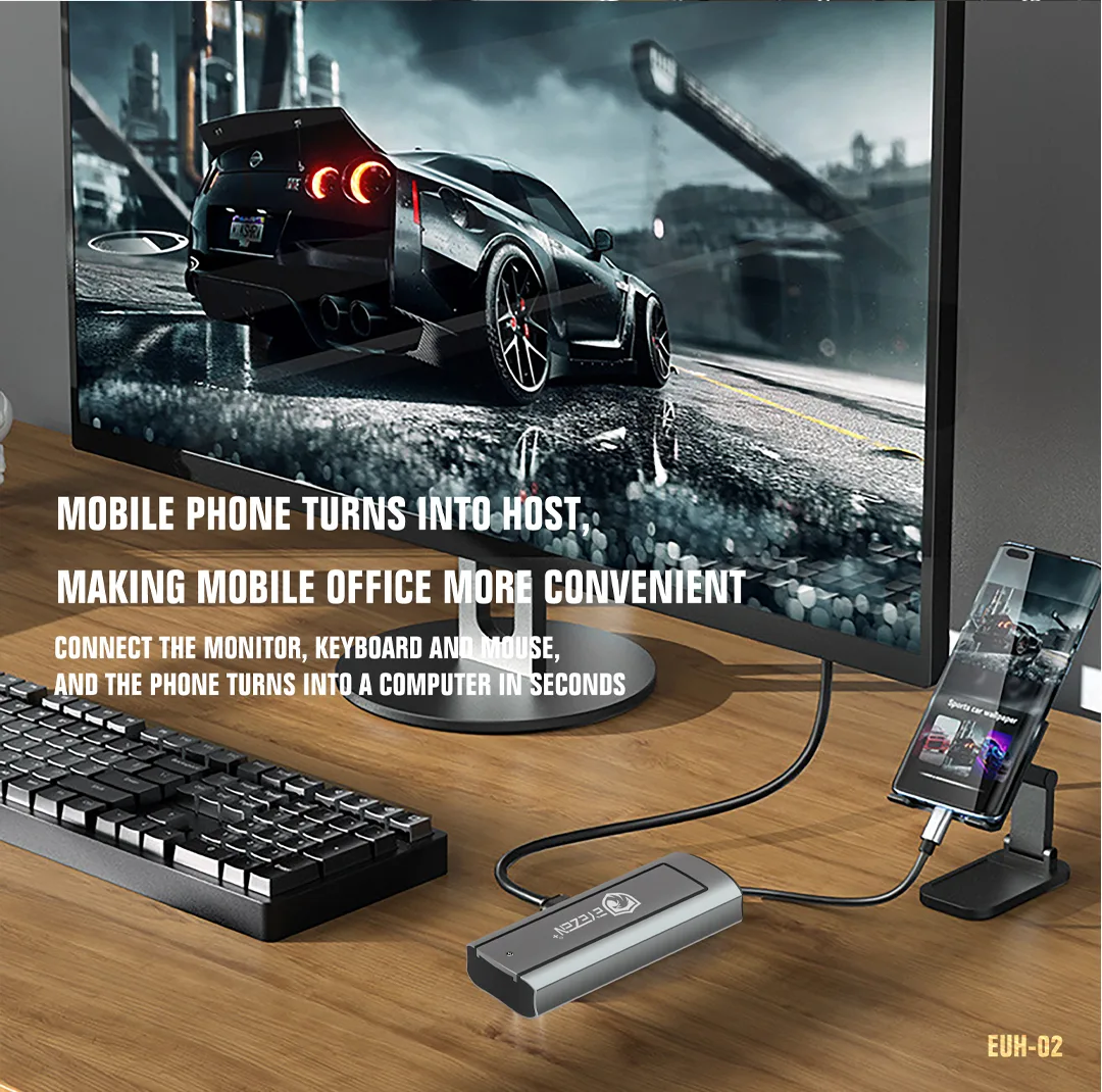 هاب 6 پورت USB-C آیزن مدل 6in1 HUB EUH-02