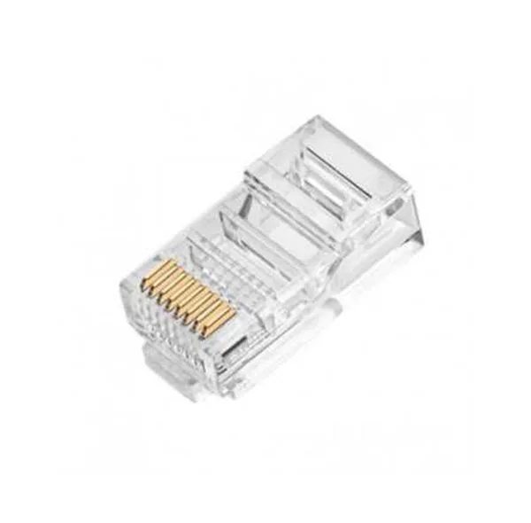 سوکت شبکه امپ مدل Cat6 بسته 100 عددی