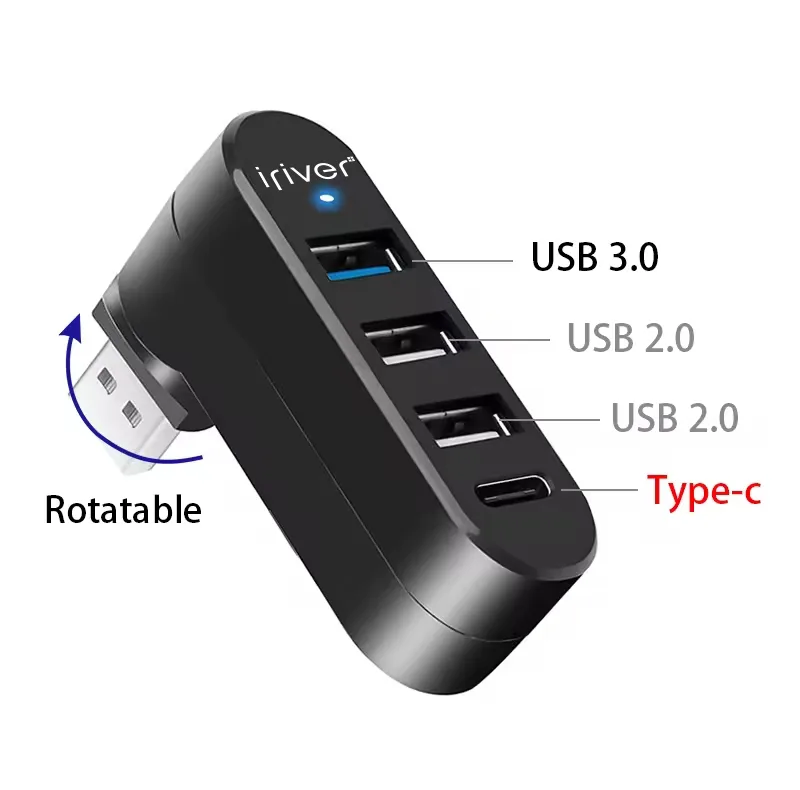 هاب 4 پورت آی ریور مدل RotoPro USB3.0