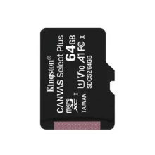 کارت حافظه microSDXC کینگستون مدل CANVAS کلاس 10 استاندارد UHS-I U1 سرعت 100MBps ظرفیت 64 گیگابایت