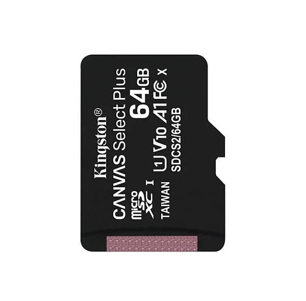 کارت حافظه microSDXC کینگستون مدل CANVAS کلاس 10 استاندارد UHS-I U1 سرعت 100MBps ظرفیت 64 گیگابایت